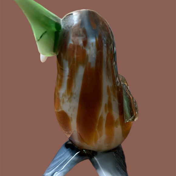 HAND BLOWN ART GLASS OWL BIRD RARE CRISTALES DE CHIHUAHAU JUAREZ MEXICO - Picture 4 of 7